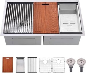 5 Best Double Bowl Stainless Steel Undermount Kitchen Sink With Faucet ...