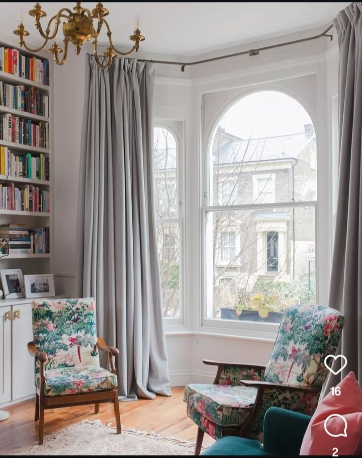 Floor Sweeping Curtains