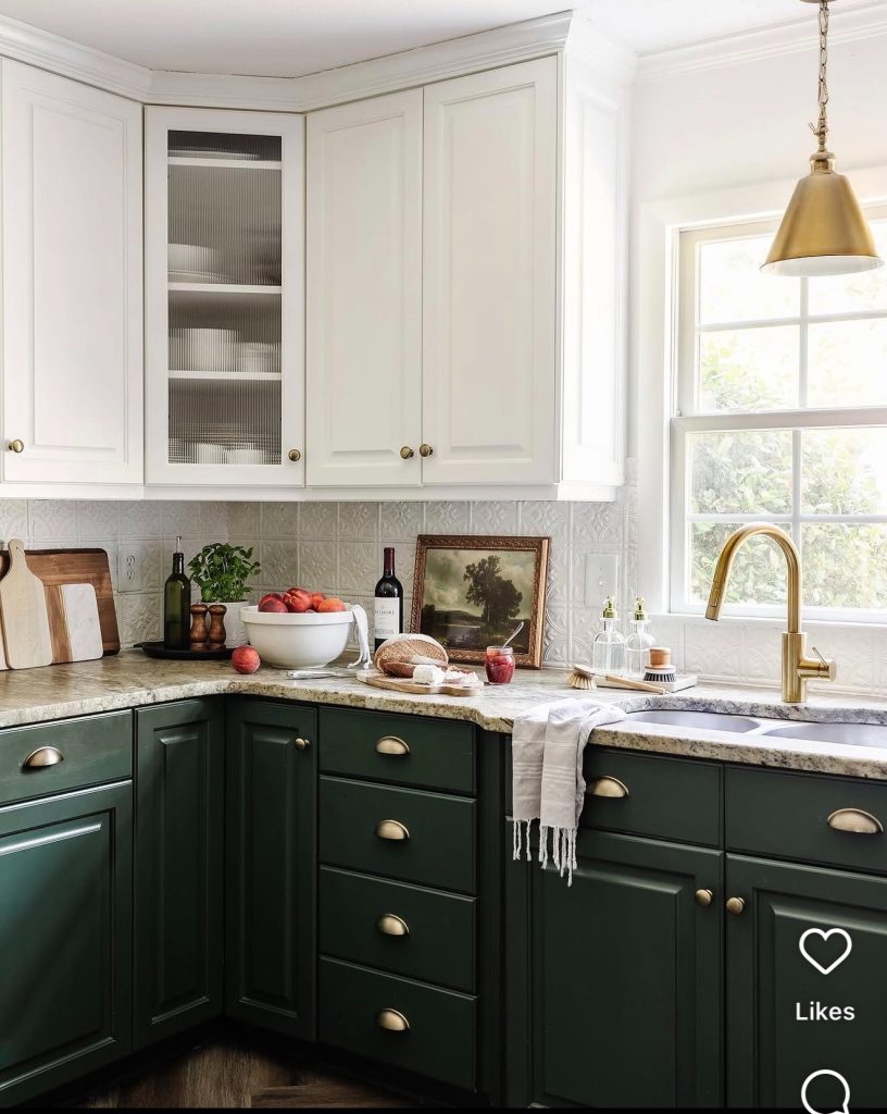 Kitchen Countertop Decorated With Fruit Bowl