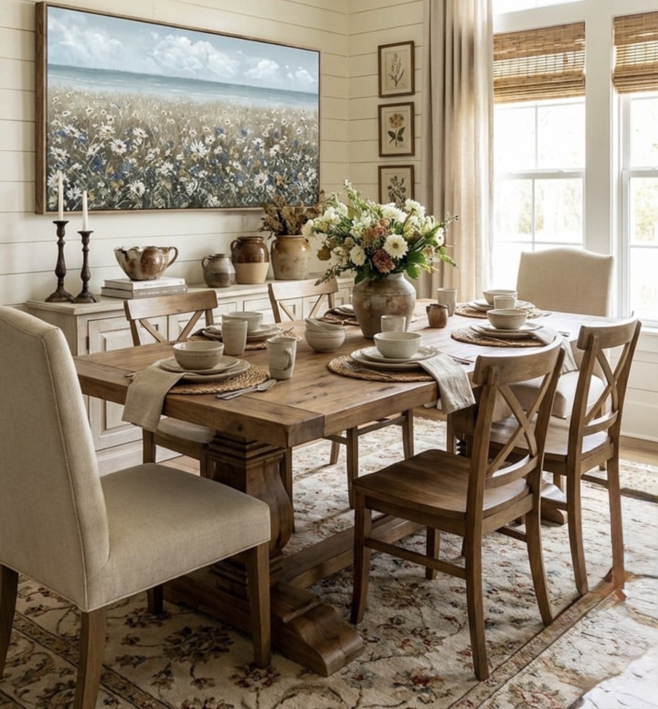 Farmhouse dining room decor ideas