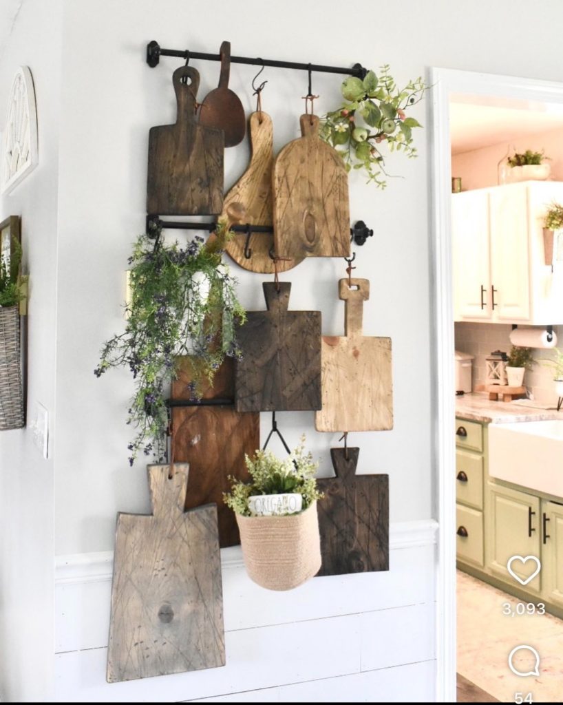 Boho Kitchen Wooden Cutting Boards