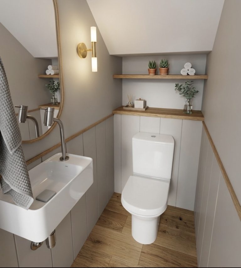 10 Modern Tiny Half Bathroom Ideas Under Stairs