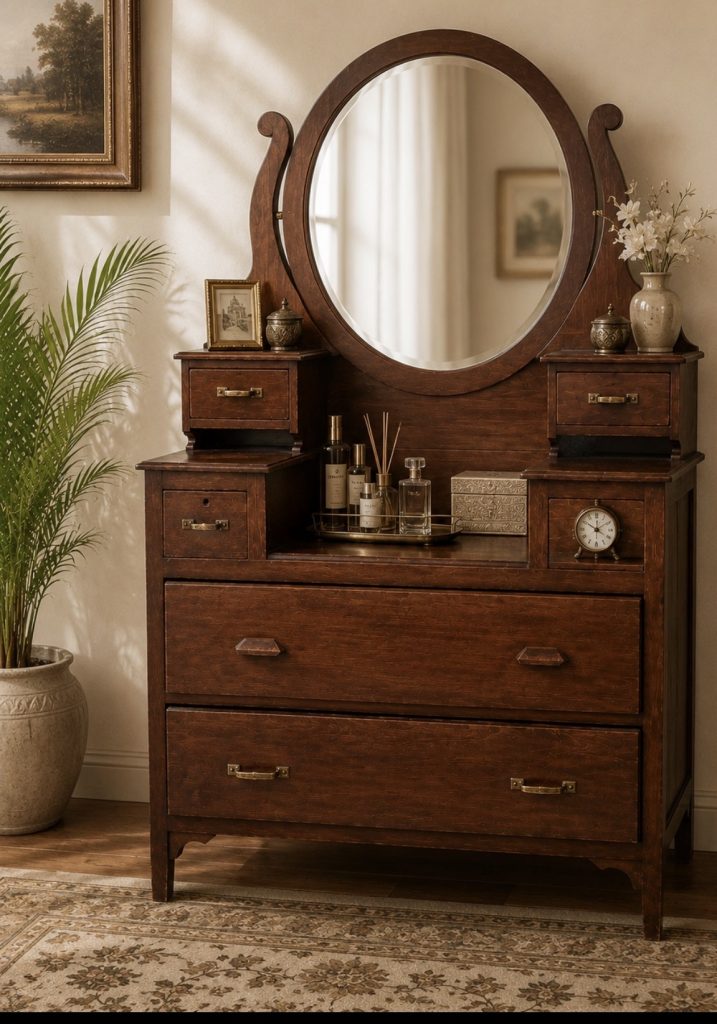 Vintage bedroom vanity