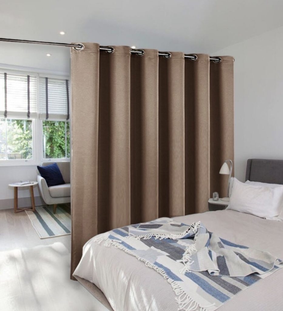 Curtain as a room divider