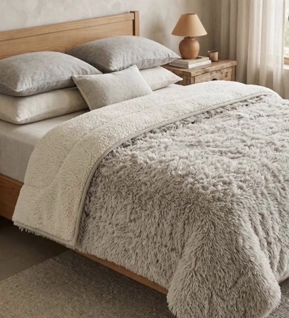 Sheepskin bedding 