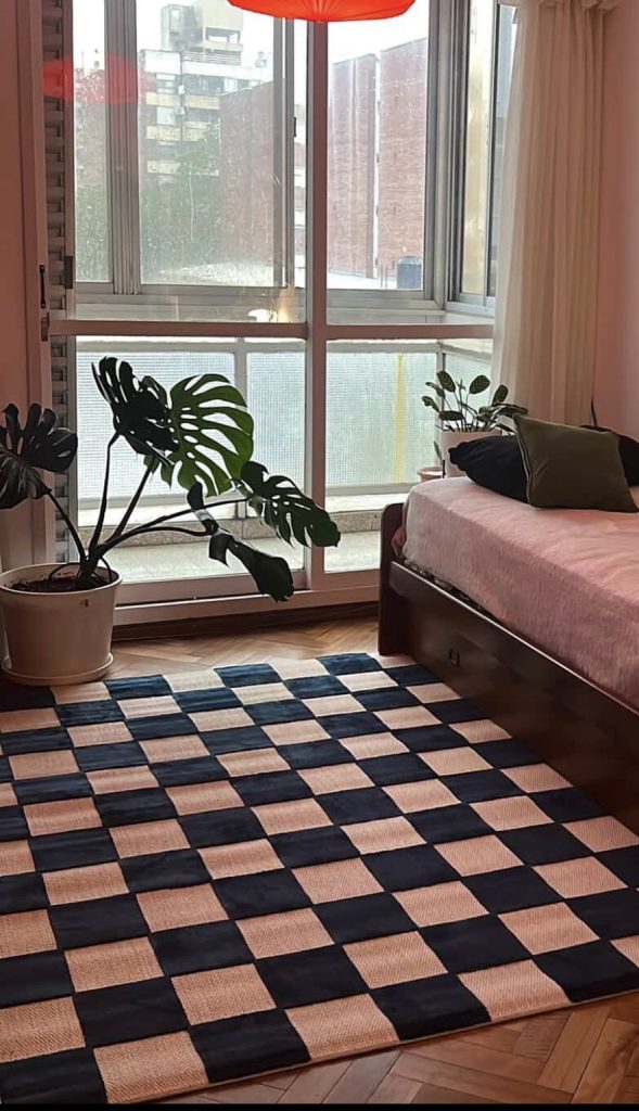 Checkerboard Pattern Rug