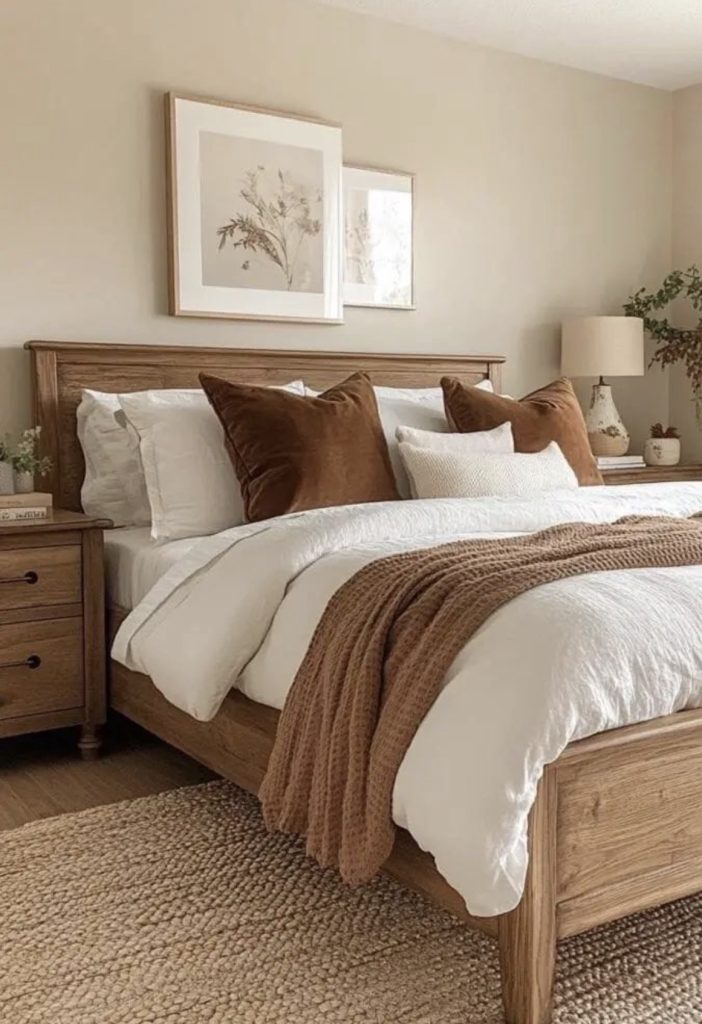 Warm Wood Tones Paired With Terracotta