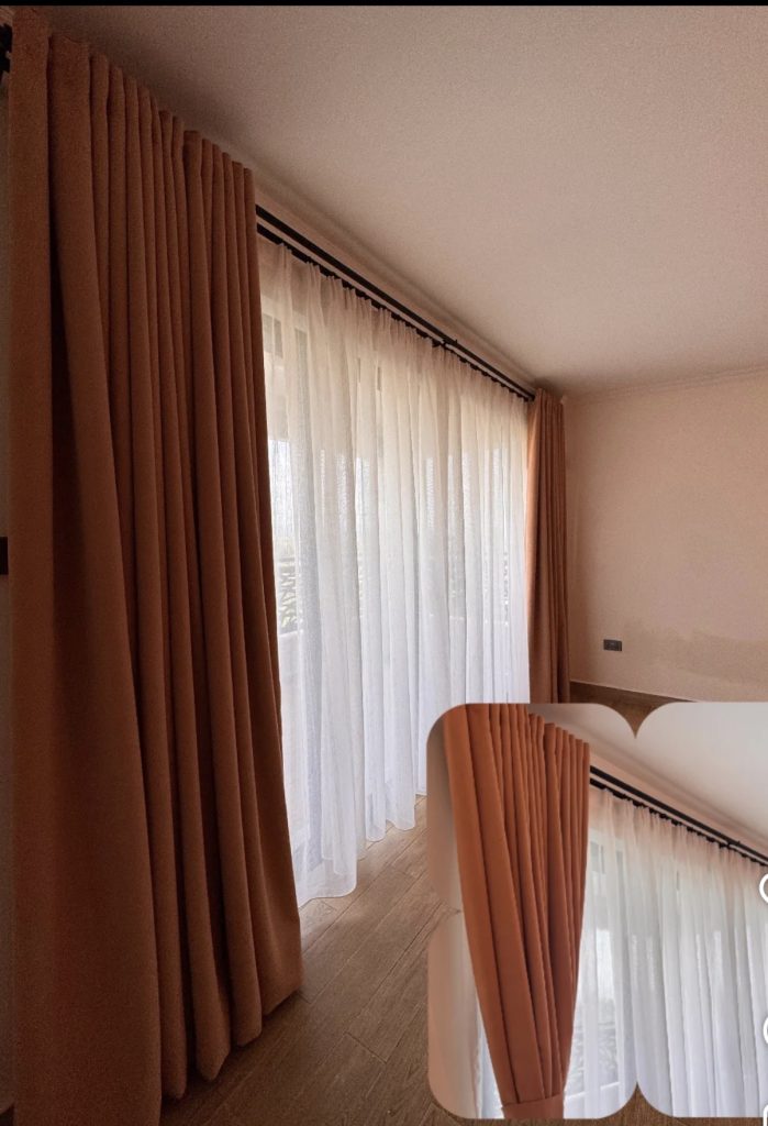 Linen Curtains in a Terracotta 