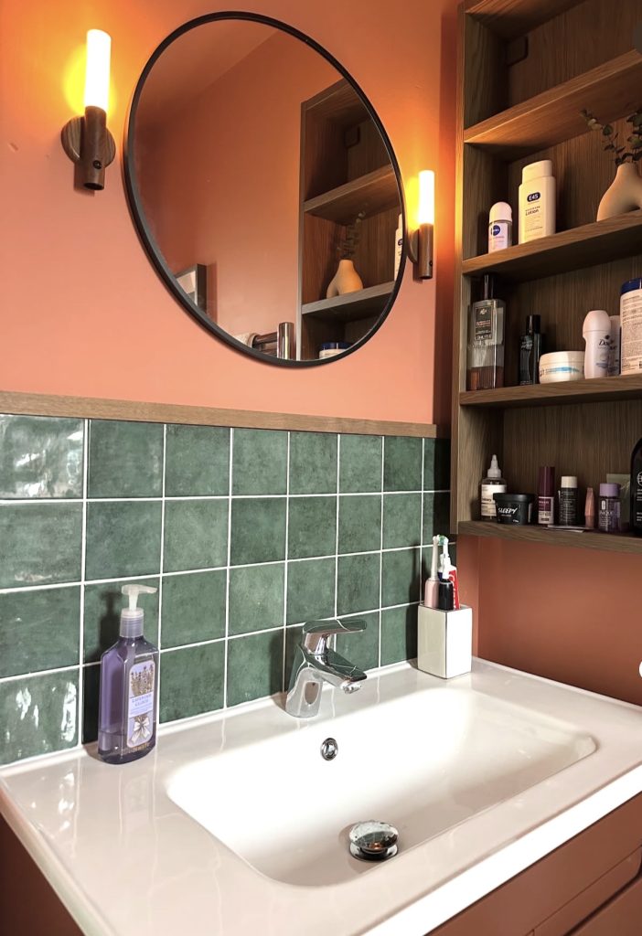 Terracotta Halfway Tile