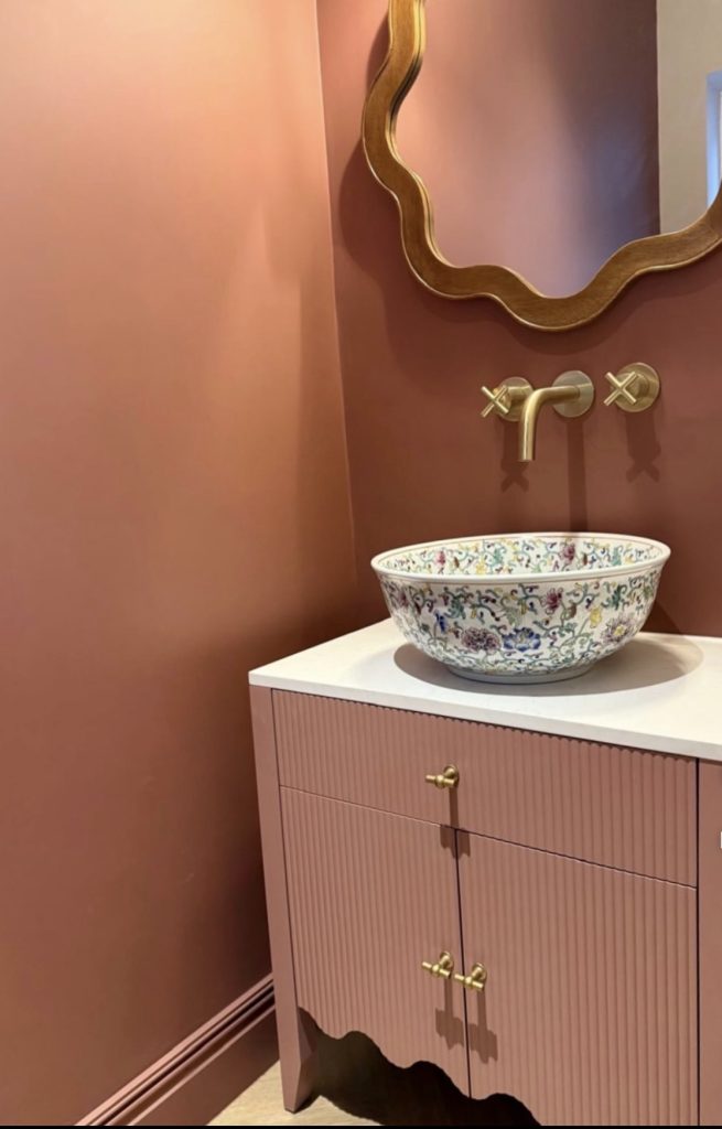 Terracotta Colored Vanity