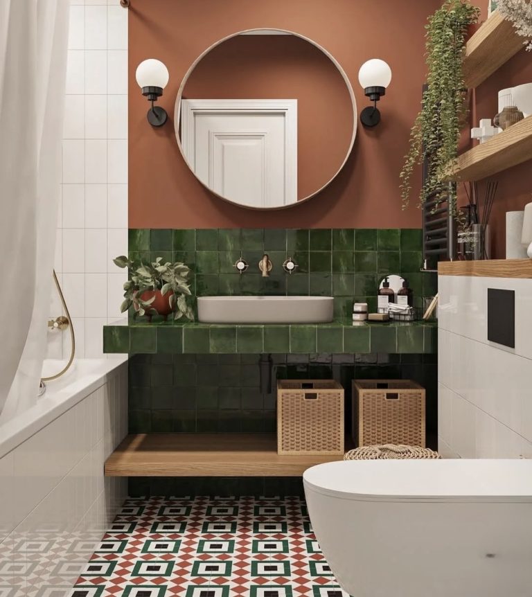 10 Cozy Terracotta Bathroom Ideas for Small Spaces