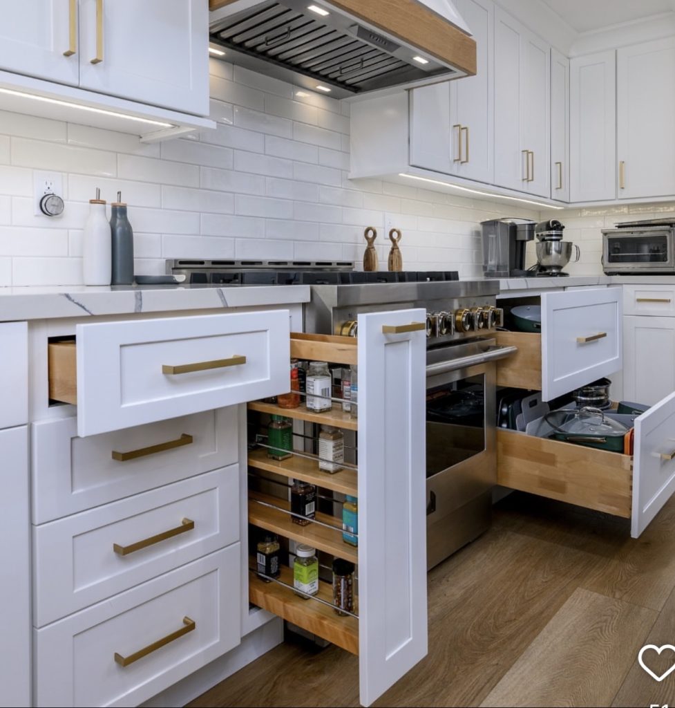 pull out drawer inside cabinet