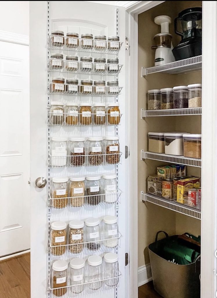 Door mount storage rack