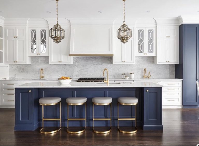 7 Modern White and Blue Kitchen Ideas That Are Renter- Friendly