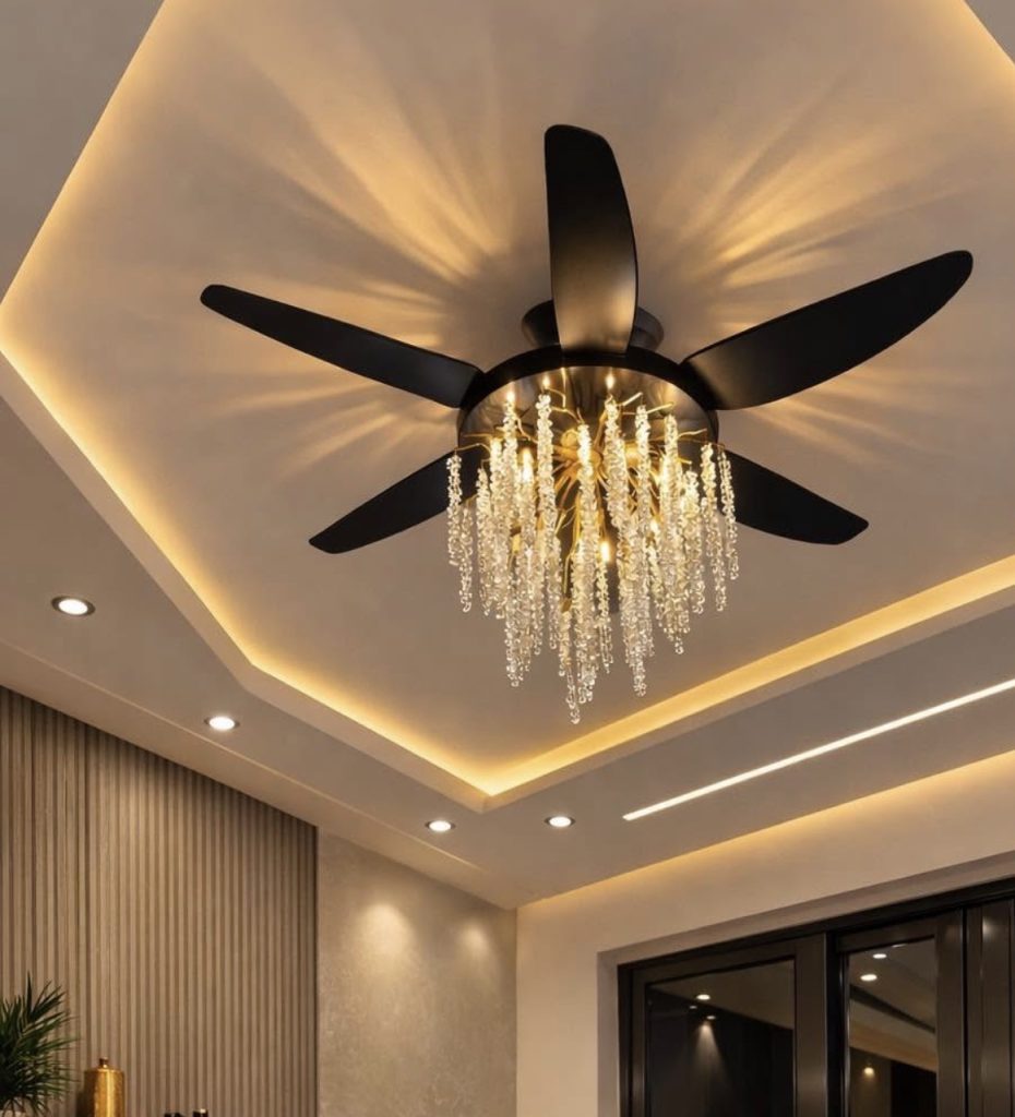 Chandelier style fan