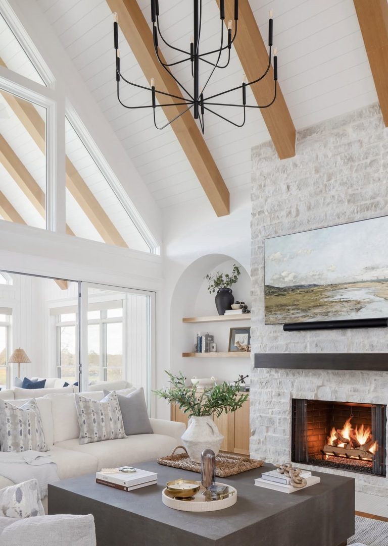 6 Vaulted Living Room Ideas With Fireplace