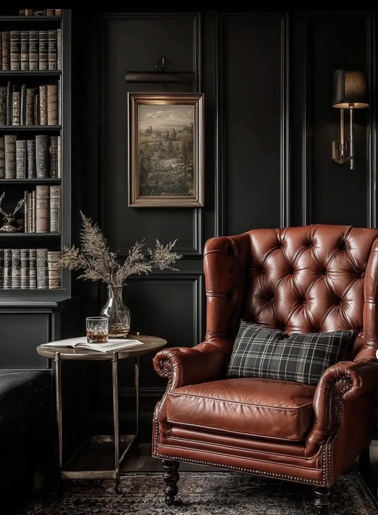 Vintage leather armchair
