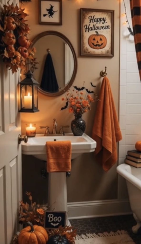 Halloween bathroom decor ideas