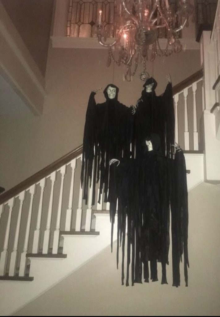 Ghost hanging from above 