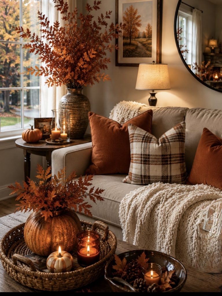 Fall living decor ideas
