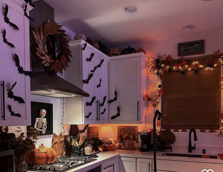 7 Spookiest Halloween Kitchen Cabinet Decor Ideas