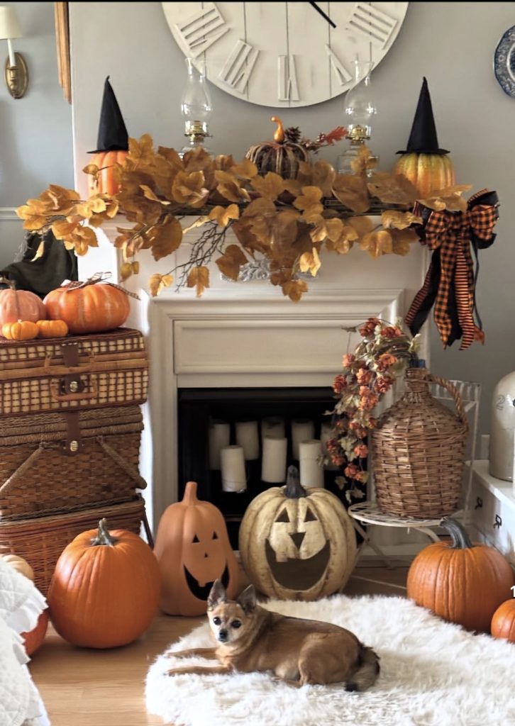 Halloween mantle decoration ideas 