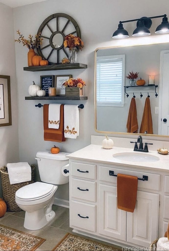 Fall bathroom decor ideas