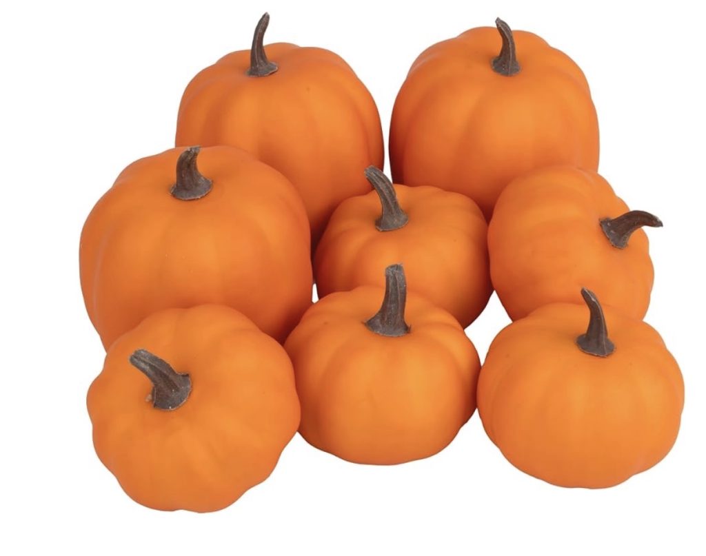 Faux Pumpkin Set 