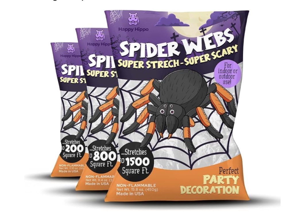 Fake spider webs
