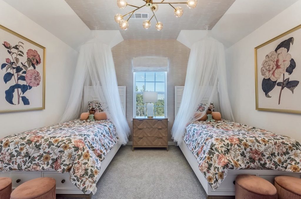 Fairy light canopy beds
