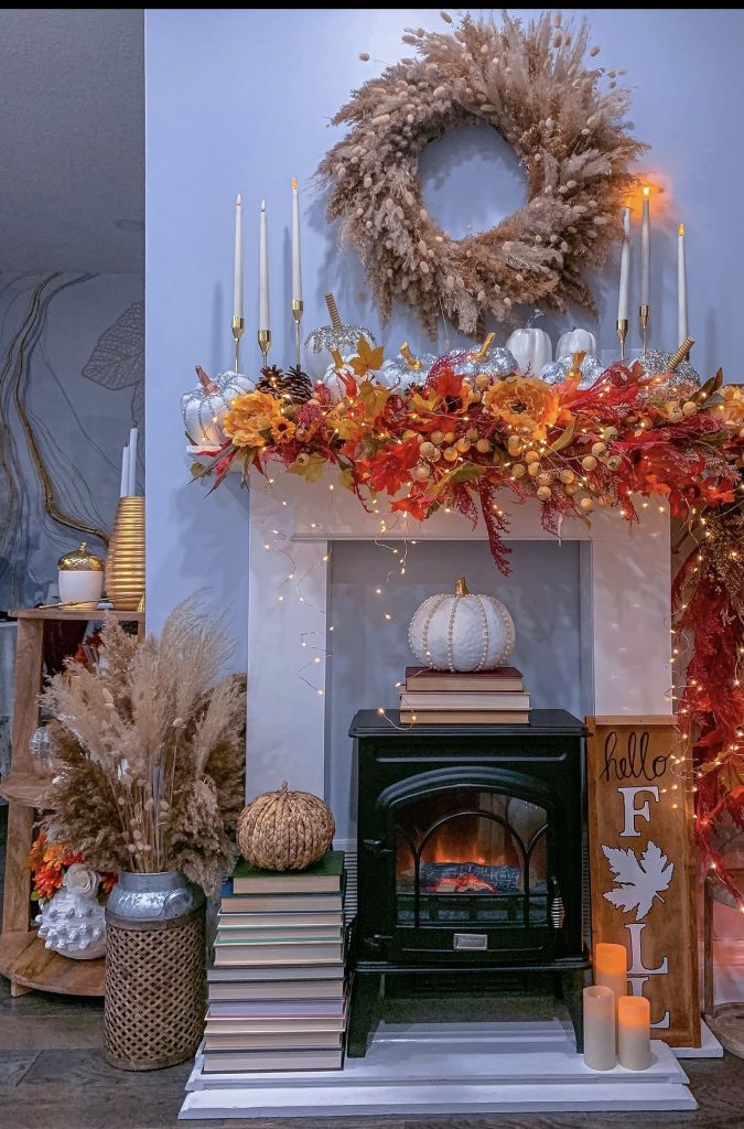Minimalist Fall Mantel Decorating Ideas