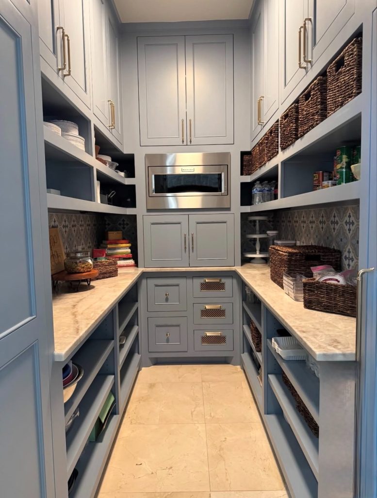 Hidden Storage and a Butler’s Pantry