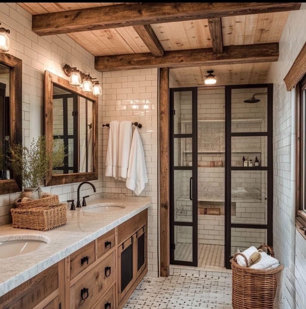 Rustic bathroom ideas for small rooms