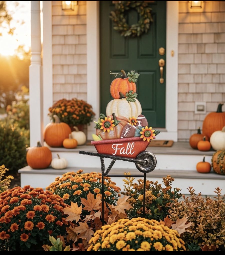 Rustic wheelbarrow