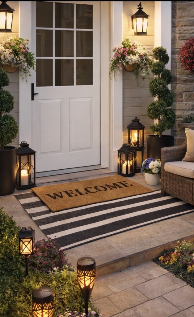 Layered Outdoor Rug and Doormat