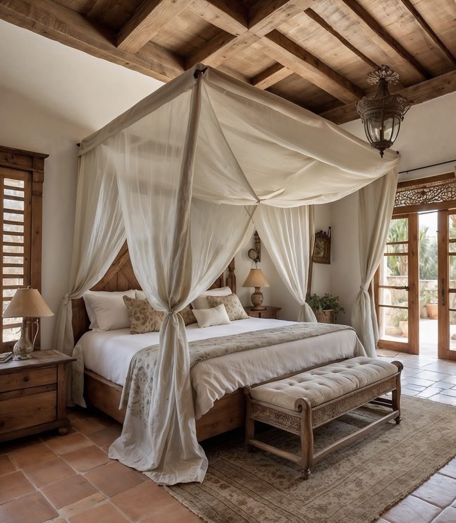 Draped Fabric Over a Simple Wood Frame
