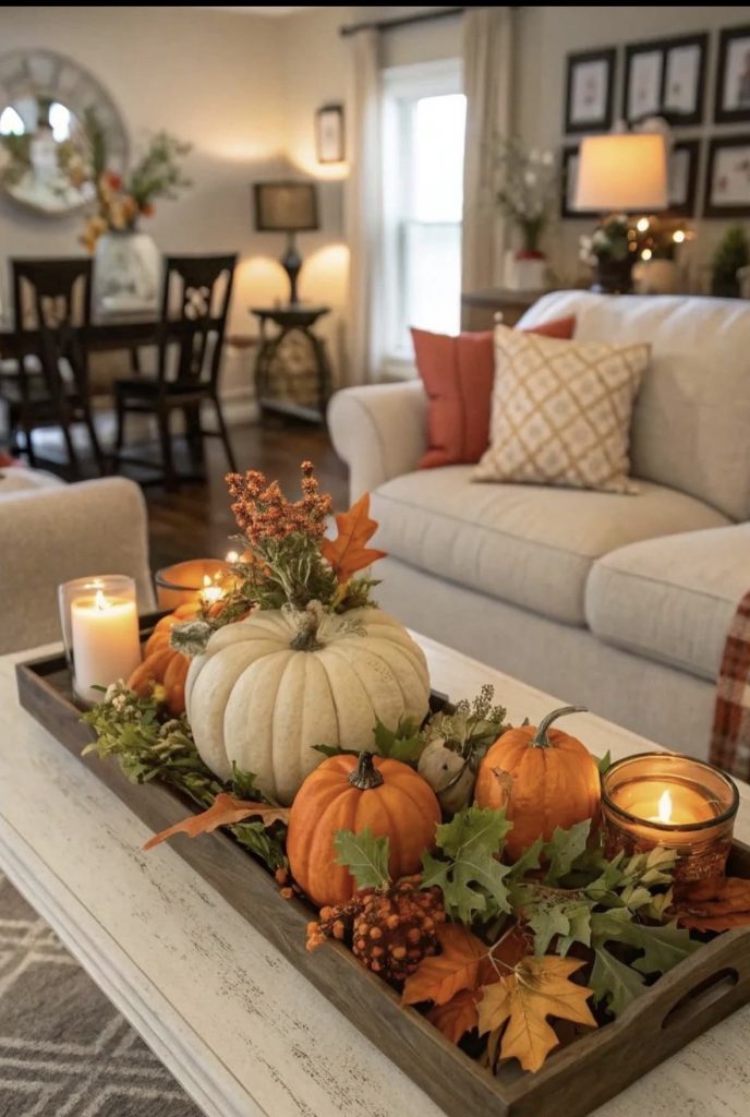 Fall coffee table decor ideas
