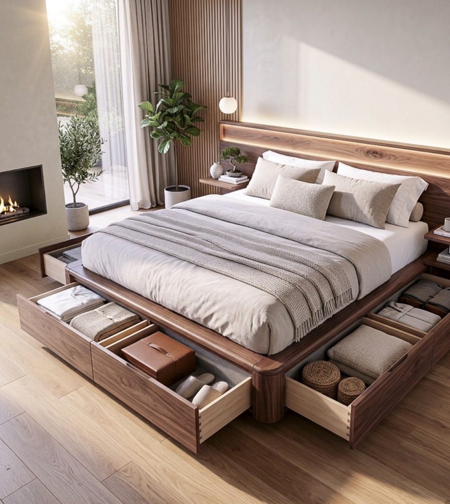 Dual purpose bedroom furniture
