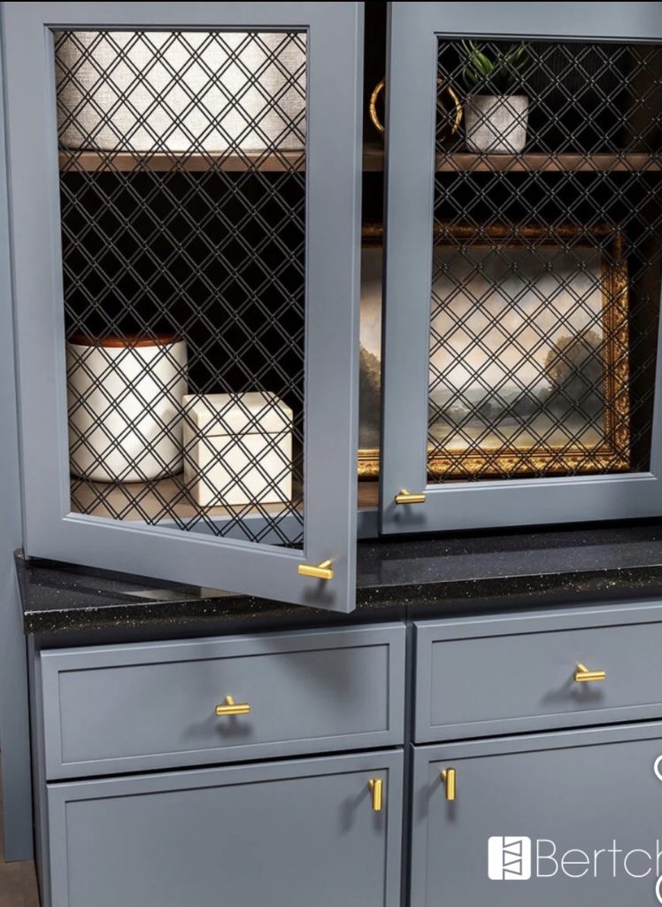 Kitchen cabinet doors with wire 