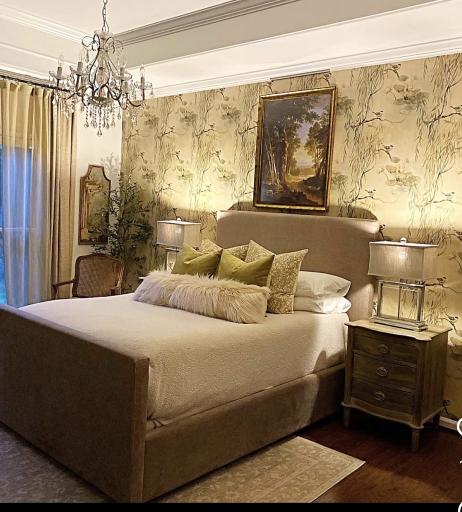 Peel and stick bedroom wall