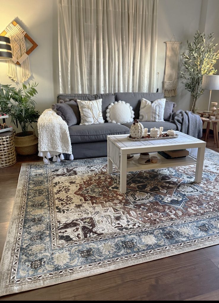 Renter friendly living room upgrade 