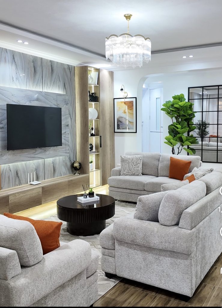 Furniture in living room 