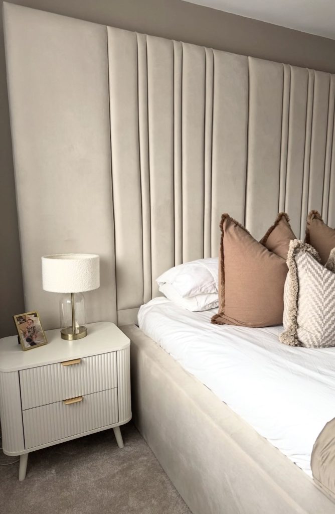Guest bedroom with nightstand