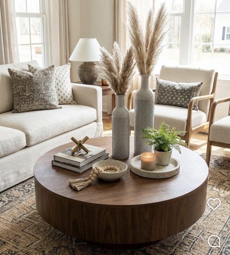 How To Decorate A Farmhouse Coffee Table To Enhance Your Living Room