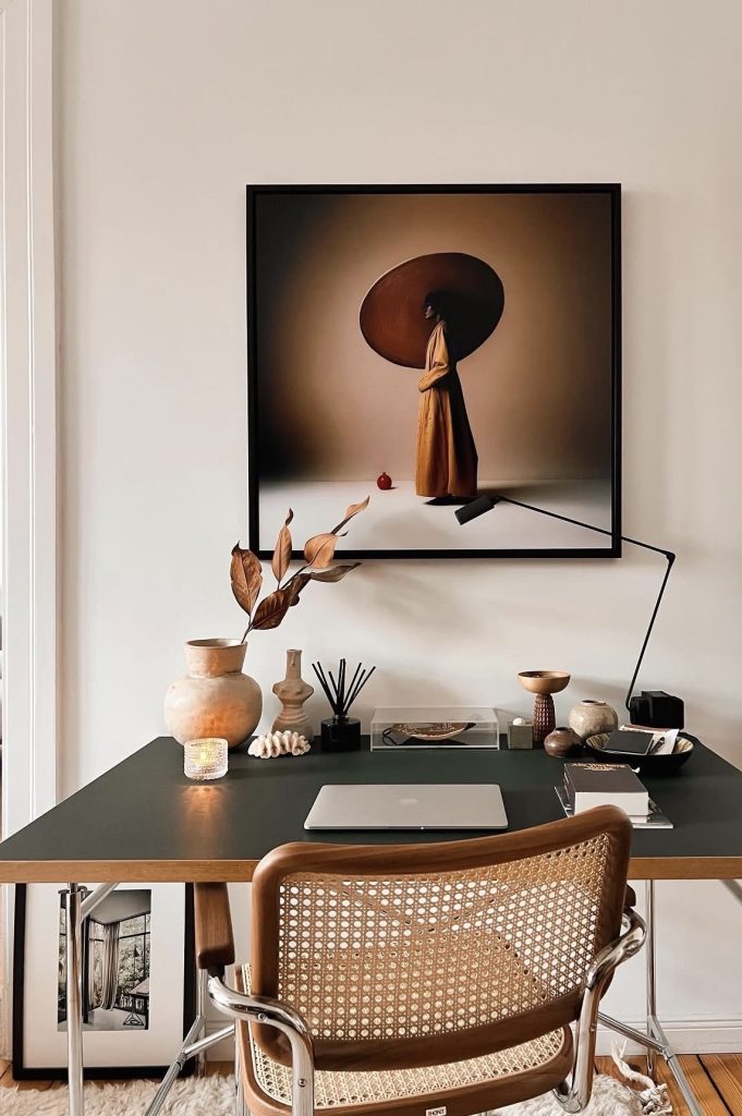 Work from home office with a personal touch 