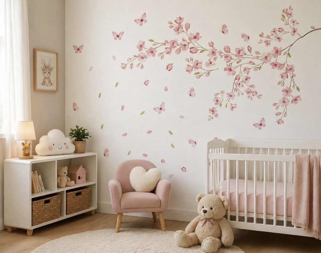 Floral statement wall
