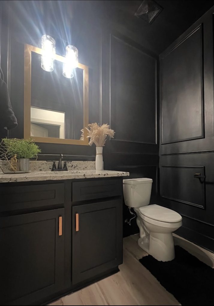 Dark academia bathroom decor ideas 