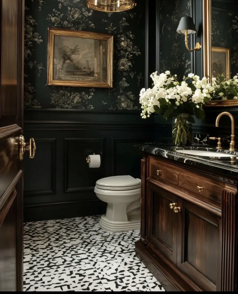 6 Cozy Dark Academia Bathroom Decor Ideas You’ll Want to Copy ASAP
