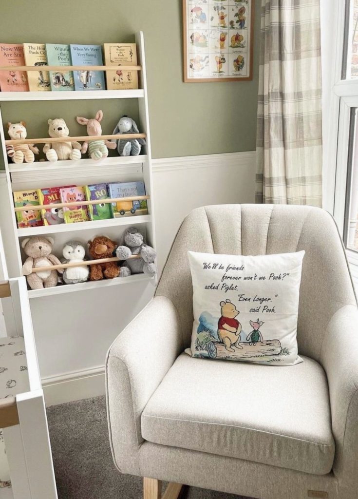 Childcare nursery room decor ideas with learning space