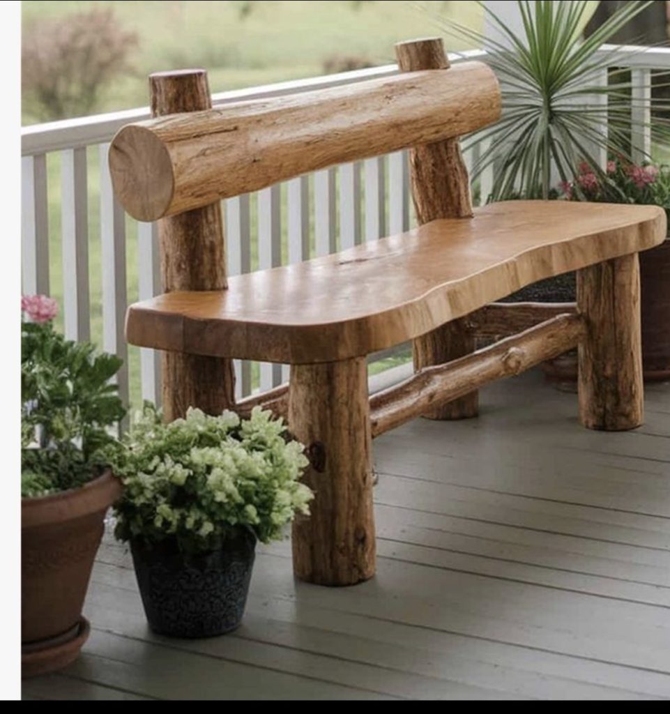 Wood bench 